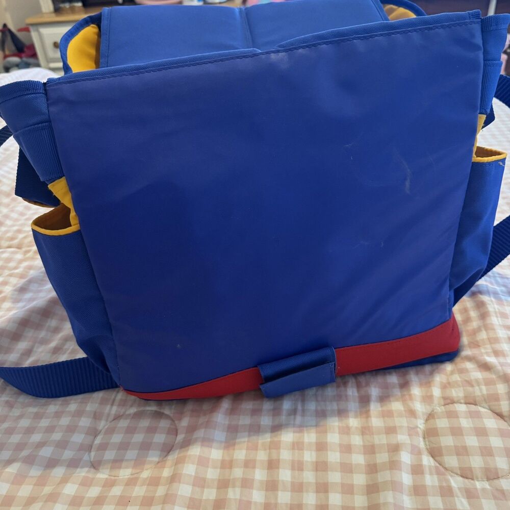 Retro 90’s Vintage Fisher Price Baby Diaper Bag Insulated ColorBlock Cooler Tote